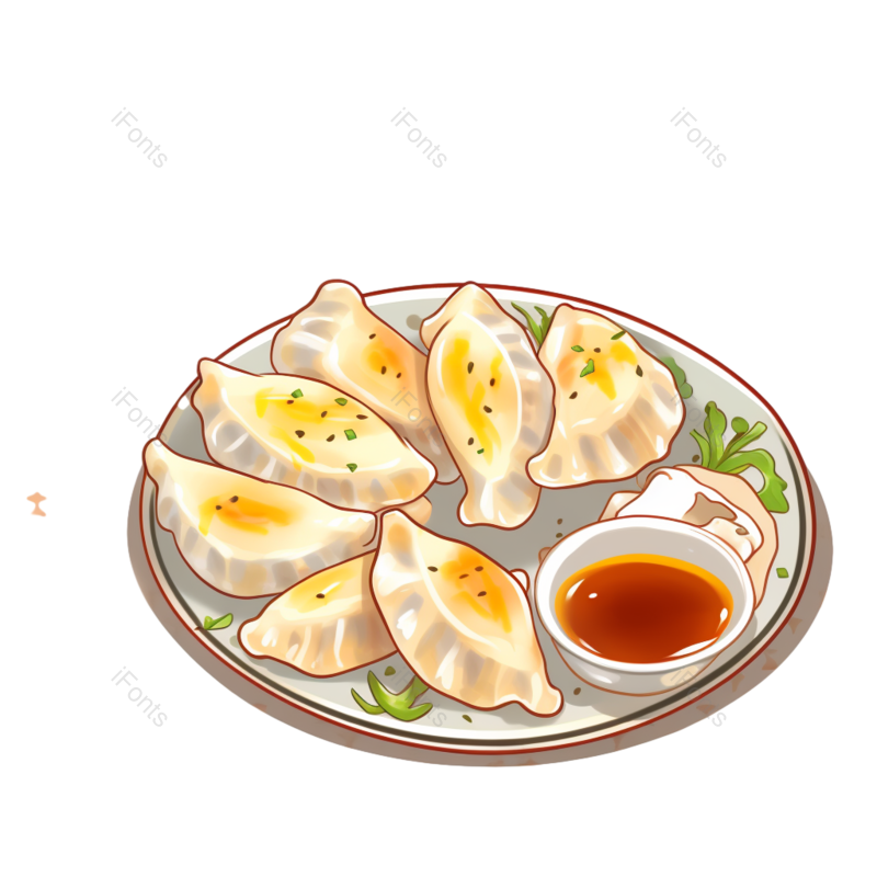 饺子图片,美食元素,PNG,免抠素材